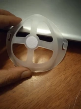 Soporte 3D para mascarilla facial, ayuda a respirar, soporte interior de silicona, válvula transpirable, cuidado de la piel