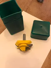 3Pc 8MM 45 grado bloqueo broca para ranuradora de inglete Tenon fresadora herramienta para trabajar la madera herramientas