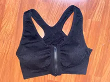 Sujetador deportivo con Push-Up y cremallera para mujer, ropa interior transpirable a prueba de golpes para gimnasio, Fitness, atletismo, correr, Yoga, Tops deportivos Bh