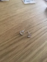 La Monada corazón Stud pendientes para las mujeres de plata 925 corazón esmerilado bien joyería aros para mujer pendientes de plata de ley 925