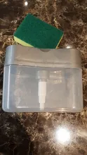 Soap-Pump-Dispenser Container Soap-Organizer Sponge-Holder Kitchen-Cleaner with Manual-Press