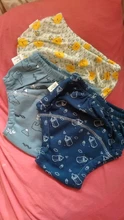 3 unids/set puro algodón reutilizables pañales 6 capa impermeable pañal de tela para bebé niños bebé algodón pantalones ropa interior,