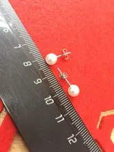 XIYANIKE-pendientes de plata de ley 925 para mujer y niña, joyería sencilla, pendiente de plata con perla, VES6331