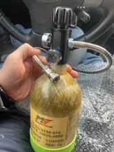 Refill-Adapter Paintball-Tank 400bar PCP with 50cm Hose 6000psi Charging-Valve Air-Filling-Station