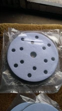 Almohadilla de interfaz de esponja suave de 8 agujeros para lijado, discos de lijado de gancho y bucle para pulido de superficie irregular, 5 pulgadas (125mm), 2 uds.