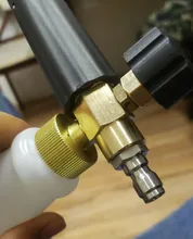 Lanza de espuma para nieve, piezas de repuesto, arandela a presión, soporte para botella de cañón de espuma, pistola de espuma, tapa de tanque, productos químicos, orificio de succión de 1,0mm