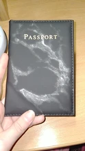 Travel-Id-Case Wallet Designer Passport-Cover Marble-Pattern Women Fashion 1PC PU