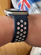 Solo bucle para reloj Apple Watch banda 44mm 40mm, 42mm, 38mm transpirable elástico de la correa banda pulsera de silicona iWatch Serie 3 4 5 SE 6 Correa