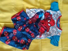 Conjunto de pijama de verano para niños, camiseta de manga corta y pantalones cortos, ropa de dormir para chico y chica, dibujo de Spider-Man, Elsa