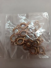 Digital 8 oro símbolo de infinito abalorio de Metal conector accesorios collar de la pulsera de la joyería DIY producción