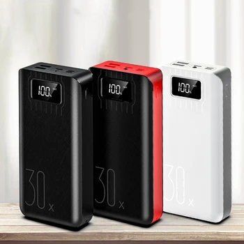 30000mAh Digital Display Flashlight Fast Charging DIY Power Bank Case For iPhone 8 Plus XS 11 Pro Huawei P30 Pro Mate 30 5G S10+
30000mAh Digital Display Flashlight Fast Charging DIY Power Bank Case For iPhone 8 Plus XS 11 Pro Huawei P30 Pro Mate 30 5G S10+