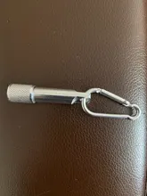 Mini lámpara LED portátil superbrillante para acampar, llavero de aluminio, luz LED, linterna de defensa personal para exteriores