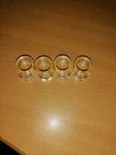 Tope de puerta de Gel de sílice transparente, tope de manija de puerta, perilla de protección de pared, parachoques, paredes, protector de muebles, 4 Uds.