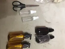 Lotion Shampoo Liquid-Soap Shower-Gel-Bottles Bottling Brown Transparent 100ML-500ML