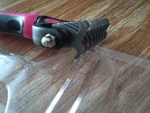 HSWLL-cepillo de doble cara de acero inoxidable para Gato, peine profesional para perros grandes, cuchillo rastrillo de nudo abierto, productos para el cuidado de mascotas