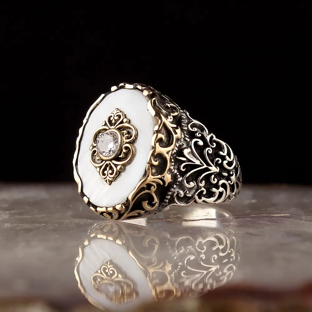 925 Sterling Silver Rings Men Rings Turkish jewelry Pearl Gemstone Ring Men Jewelry Made in Turkey Men Silver Ring for Man accessory
925 Sterling Silver Rings Men Rings Turkish jewelry Pearl Gemstone Ring Men Jewelry Made in Turkey Men Silver Ring for Man accessory