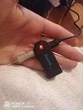 Hippcron-transmisor Bluetooth 5,0, adaptador con conector de Audio de 3,5mm, inalámbrico, manos libres, receptor para auriculares AUX para coche