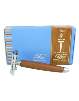 Fatip Walnut Wood "Gentile" Double Edge Safety Razor Closed Comb 
Fatip Walnut Wood "Gentile" Double Edge Safety Razor Closed Comb