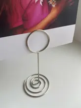 Clip de foto de corazón para boda de 4 estilos, soporte de mesa para números, decoración de escritorio, soporte de Metal para tarjetas, suministros de fiesta