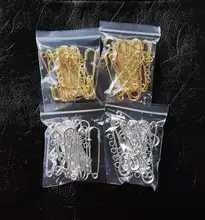 10 unids/lote alfileres de seguridad broche en blanco Base broche 50/80/90mm, 3/5 anillos de joyería Pin para suministros de fabricación de la joyería Accesorios