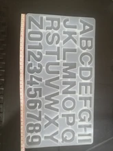 Ornament Keychain Silica-Gel Resin Mould Alphabet Number-Molds Casting-Tools Epoxy DIY
