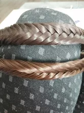 Diademas giratorias de 2 tamaños para mujer, trenzas con cinturón ajustable, accesorios para el cabello para niña, diademas sintéticas