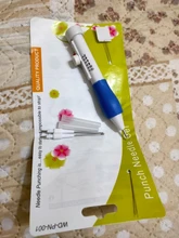 Lápiz mágico para bordado conjunto de tres bordado Dimensional diseño práctica ABS de plástico tejido DIY aguja herramienta para tejer