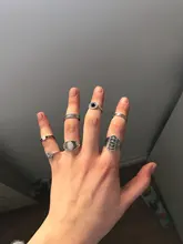 Tocona 10 unids/set Bohemia antiguo Flecha de tallado anillos conjuntos de nudillo anillos para las mujeres de la joyería de los hombres кольцо 4846