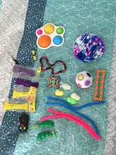 Fidget Juguetes | Juguetes Fidget | Fidget juguetes juguete antiestrés Conjunto de Cuerdas de mármol de regalo para adultos chica niños sensorial de alivio de estrés juguetes Anti estrés