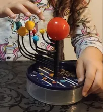 Kit de modelo planetario de nueve planetas del Sistema Solar, proyecto de ciencia astronómica DIY, regalo para niños, venta a todo el mundo, educación temprana para niños