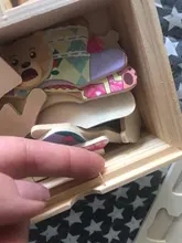 72 Uds dibujos animados de 4 conejo vestido de oso cambiando rompecabezas de madera de juguete educativo de Montessori cambio ropa de juguetes para los niños Gi