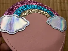 Mini bolsos cruzados para Bebé y Niño, monedero con lentejuelas de arcoíris para niña, Bolso pequeño de hombro, accesorios de princesa