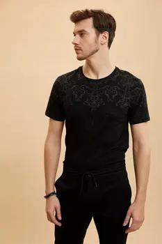 DeFacto Man Summer Black Top Tees Men Casual Short Sleeve T-Shirts Male O-neck T-Shirt-M2798AZ19HS
DeFacto Man Summer Black Top Tees Men Casual Short Sleeve T-Shirts Male O-neck T-Shirt-M2798AZ19HS
