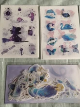 6 hojas de papel Washi para decoración de ordenador y teléfono, pegatinas impermeables de animales, pájaros, ballena, mariposa, Notebook