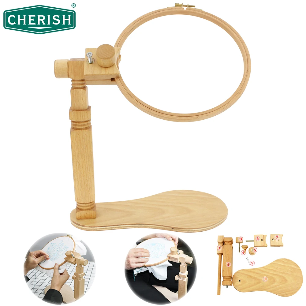 CHERISH Embroidery Hoop Embroidery Stand Hoop Wood Embroidery and Cross Stitch Hoop Set Ring Frame Adjustable Sewing Tools 1pc
CHERISH Embroidery Hoop Embroidery Stand Hoop Wood Embroidery and Cross Stitch Hoop Set Ring Frame Adjustable Sewing Tools 1pc