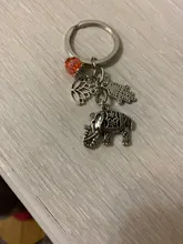 Llavero étnico Tribal para mujer, llavero con forma de elefante, regalo bohemio único, joyería de loto, 1 ud.