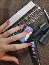 XZMUV-conjunto de herramientas de extensión de esmalte de uñas, accesorios de gel para manicura, punta de Color transparente, cepillo de corte UV de cristal duradero