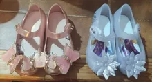Disney-sandalias de princesa Elsa para niños y niñas, zapatos de animales, Mini Melissa, Lovely Melissa