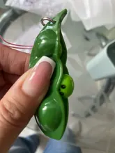 Fidget Juguetes | Juguetes Fidget | Fidget juguetes infinito apretar Edamame Squishy descompresión apretar guisantes frijoles llavero adultos Anti estrés juguete