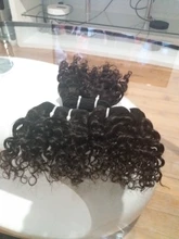 Hair-Bundles Human-Hair-Extensions Calla Kinky Curly Dark-Brown Double-Draw Natural Weft