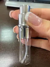 Botella pulverizadora de Perfume portátil, 5ml, 6ml, botella de vidrio rellenable, envases cosméticos vacíos, atomizador de Perfume de aluminio de viaje, 1 ud.