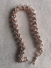 Pulsera de oro rosa de Color plateado para mujer, colgante de corazón de cristal, pulsera de mujer, joyería fina de Boda nupcial, regalo