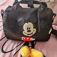 Nueva Disney Mickey Mouse dibujos animados chica bolso de los niños bolsa de almacenamiento de las niñas de dibujos animados Mickey Minnie Mouse bolso bolsos de hombro