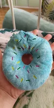 Pet-Toy Donut Puppy Chew Play Dogs Training Plush Bite Squeaker Cute Funny Cartoon Cats