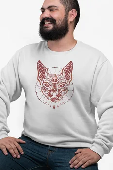 Angemiel Wear Cosmic Pharaoh Cat White Men 'S Sweatshirt
Angemiel Wear Cosmic Pharaoh Cat White Men 'S Sweatshirt