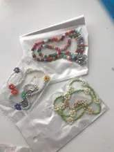 HangZhi-flores acrílicas de Margarita para mujer y niña, dulces y coloridas, coreanas, bohemio con cuentas collares de clavícula, joyería 2020