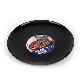 Plate for steak French time Black 
Plate for steak French time Black