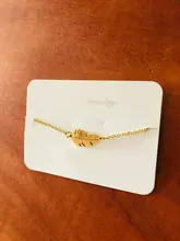 DOTIFI-pulsera de acero inoxidable con plumas para mujer, brazalete femenino de Color dorado y rosa, joyería de compromiso para amantes