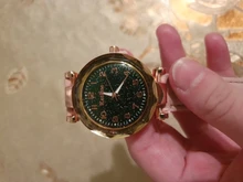 Reloj de pulsera con cielo estrellado para mujer, pulsera femenina romántica e informal, a la moda, Cuero Simple