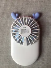 Mini ventilador portátil de mano para viaje y oficina, ventiladores de sobremesa recargables con USB, 3 modos ajustables, para verano, 1 unidad